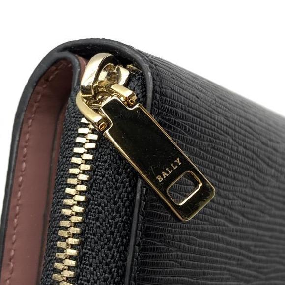 Bally Round Coin Case Leather Bifold Compact Wallet Black - Picture 5 of 9